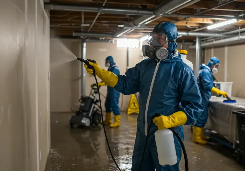 Basement Sanitization and Antimicrobial Treatment process in Terrell County, TX